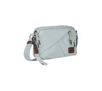 Handtasche CAMEL ACTIVE "Aurum", Damen, Gr. B/H/T: 20,5cm x 15cm x 6cm, hellblau, Polyester, beschichtet, clean, unifarben mit Farbeinsätzen, Taschen Handtasche, aus recyceltem Polyester in Nylonstruk