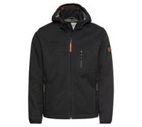 camel active - Wasseravbweisende Softshell-Jacke mit abnehmbarer Kapuze asphalt - Gr. - 52