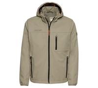 camel active - Wasseravbweisende Softshell-Jacke mit abnehmbarer Kapuze khaki - Gr. - 56