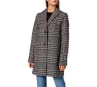 Camel Active Womenswear Damen Mantel 2501, Mehrfarbig (blue beige checked 43), 40