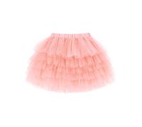 Camilife Kinder Mädchen Tuturock Kuchenrock Tütürock Stufenrock Prinzessinrock Minirock Ballett Tutu mit Elastischer Bund Kostüm Basic - Rosa Herstellergr. 120