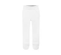 Camilife Kleinkind Kinder Mädchen Thermo Strumpfhose Verdickt Tights Leggings mit Fuß Gestrickte Pantyhose Hochelatisch Super Warm für Herbst Winter 0-15°C Atmungsaktiv - Weiß Herstellergr. M