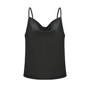 Camisole Damen Satin Tops Elegant Frauen Spaghetti Tanktop Shirts Camisole Verstellbarer Träger Top Weste Sommer V-Ausschnitt Oberteil Pyjama Bluse