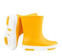 CAMMINARE walk a mile Kinder Gummistiefel Wasserdichte PVC Stiefeletten für Jungen und Mädchen 22-35 EU (Gelb, eu_footwear_size_system, big_kid, numeric_range, medium, numeric_34, numeric_35)