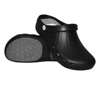 CAMMINARE walk a Mile PRIMA Clog Black Ultralight EVA Clogs with Non-Slip Sole. 215g/Shoe Clinic, Practice, Care, Catering, black