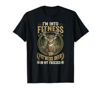 Camo Deer Hunting Herren Fitness Hirsch Gefrierschrank Lustiger Jäger T-Shirt