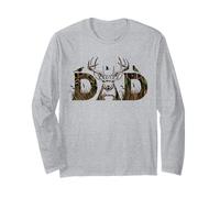 Camo Hirsch Jagd Papa T-Shirt Jagd Papa Bekleidung Langarmshirt