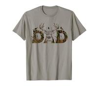 Camo Hirsch Jagd Papa T-Shirt Jagd Papa Bekleidung T-Shirt