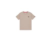 Alpha Industries - Camo Logo Puff Print Back Print T-Shirt - Vintage Sand M