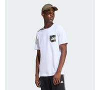 CAMO WOVEN POCKET GRAPHIC T-SHIRT White S