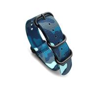 Camouflage Nato Nylon Uhrenarmband 18mm 20mm 22mm 24mm Sport Camouflage Nylon Uhrenarmband Uhrenzubehör, 20mm