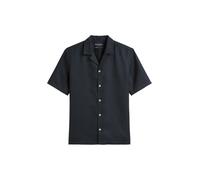 Camp collar, short sleeves, slits at side seams DARK NAVY L DARK NAVY