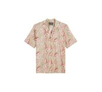 Camp collar, short sleeves, slits at side seams MULTI/ PURE CASHMERE M MULTI/ PURE CASHMERE