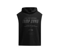Kapuzensweatshirt CAMP DAVID, Herren, Gr. 4XL, schwarz, Web, Material: 100% Baumwolle, bedruckt, regular fit normal, Rundhals, angeschnitten gerader Abschluss, Sweatshirts, aus Baumwolle (93931558-4XL