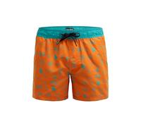 Camp David Herren Badehose mit All Over Print Orange, XL