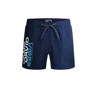 Badeshorts CAMP DAVID, Herren, Gr. M, Normalgrößen, blau, Polyamid, bedruckt, Badehosen Badeshorts, mit Einschubtaschen (21530453-M) blau