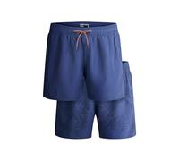Badeshorts CAMP DAVID, Herren, Gr. XL, Normalgrößen, blau (harbour blau), Polyamid, Badehosen Badeshorts, mit Einschubtaschen & einer Gesäßtasche (59161512-XL) harbour blau