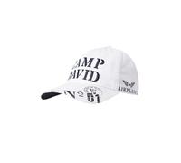 Camp David Herren Base Cap Stone Washed mit Logo-Stickerei und Prints Opticwhite