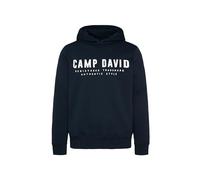 Kapuzensweatshirt CAMP DAVID, Herren, Gr. 4XL, blau, Sweatware, Material: 100% Baumwolle, bedruckt, regular fit normal, Rundhals, eingesetzt Rippbündchen, Sweatshirts, aus Baumwolle (72799328-4XL) bla