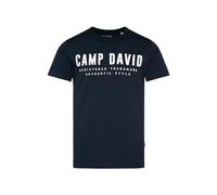 Rundhalsshirt CAMP DAVID Gr. XL, blau Herren Shirts (18970205-XL) blau