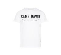 Rundhalsshirt CAMP DAVID Gr. L, weiß Herren Shirts (31565467-L) weiß