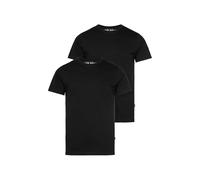 Camp David Herren Basic T-Shirt Rundhals 2er-Pack Black XXL