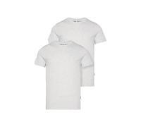 Rundhalsshirt CAMP DAVID, Herren, Gr. S, grau (grai), Material: 100% Baumwolle, unifarben, regular fit normal, eingesetzt gerader Abschluss, Shirts Rundhalsshirt, aus Baumwolle (20771402-S) grai