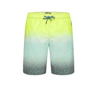 Camp David Herren Beachbermuda mit Farbverlauf und All Over Print Lime/Mint, XXL