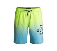 Badeshorts CAMP DAVID, Gr. M, Normalgrößen, neon lime, island grün, Elasthan, Polyamid, Polyester, bedruckt, Badehosen Badeshorts, mit Einschubtaschen (82322458-M) neon lime, island grün