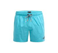 Badeshorts CAMP DAVID, Herren, Gr. L, Normalgrößen, blau (aqua), Polyamid, bedruckt, Badehosen Badeshorts, mit Einschubtaschen (28741928-L) aqua