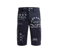 Shorts CAMP DAVID, Herren, Gr. XXL, Normalgrößen, blau, Popeline, Material: 100% Baumwolle, bedruckt, regular fit knielang, Hosen Shorts, aus Baumwolle (54174262-XXL) blau