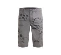 Shorts CAMP DAVID, Herren, Gr. 3XL, Normalgrößen, grau blau, Popeline, Material: 100% Baumwolle, bedruckt, regular fit knielang, Hosen Shorts, aus Baumwolle (44422824-XXXL) grau blau