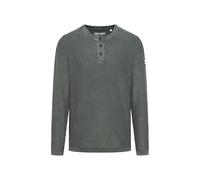 Rundhalspullover CAMP DAVID, Herren, Gr. L, schwarz forest, Material: 100% Baumwolle, washed, regular fit normal, Rundhals, eingesetzt Rippbündchen, Pullover, aus Baumwolle (64360531-L) schwarz forest