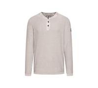 Rundhalspullover CAMP DAVID, Herren, Gr. L, grau, Material: 100% Baumwolle, washed, regular fit normal, Rundhals, eingesetzt Rippbündchen, Pullover Rundhalspullover, aus Baumwolle (74278955-L) grau