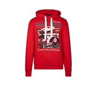 Camp David Herren Hoodie mit Photoprint und Stickereien