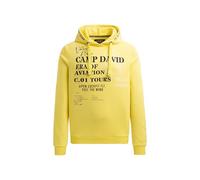Kapuzensweatshirt CAMP DAVID, Herren, Gr. XXL, gelb, Material: 60% Baumwolle, 40% Polyester, bedruckt, relaxed fit normal, Rundhals, eingesetzt Rippbündchen, Sweatshirts, mit Kontrastnähten (95905918-
