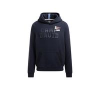 Camp David Herren Hoodie mit Rubber Print und Tapes Blue Navy, XXXL