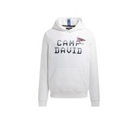 Kapuzensweatshirt CAMP DAVID, Herren, Gr. XL, weiß, Material: 72% Baumwolle, 28% Polyester, bedruckt, regular fit normal, Rundhals, eingesetzt Rippbündchen, Sweatshirts, mit Rippbündchen (98428857-XL)