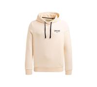 Kapuzensweatshirt CAMP DAVID, Herren, Gr. XXL, ecru, Sweatware, Material: 65% Baumwolle, 35% Polyester, bedruckt, relaxed fit normal, Rundhals, eingesetzt Rippbündchen, Sweatshirts, mit reflektierende