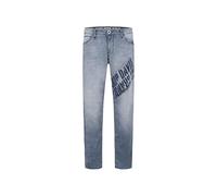 Comfort-fit-Jeans CAMP DAVID, Herren, Gr. 33, Länge 32, grau blau jogg, Sweatware, Material: 68% Baumwolle, 16% Polyester, 14% Lyocell, 2% Elasthan, Zusatz: Enthält nichttextile Teile tierischen Urspr