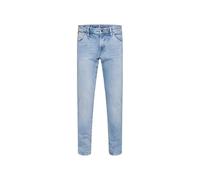 Regular-fit-Jeans CAMP DAVID, Herren, Gr. 34, Länge 30, blau (tarmac blau), Material: 99% Baumwolle, 1% Elasthan, Zusatz: Enthält nichttextile Teile tierischen Ursprungs (Badge), Abriebeffekte, casual