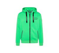 Camp David Herren Kapuzensweatjacke mit Ärmel-Artwork Electric Green L