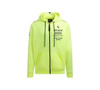 Camp David Herren Kapuzensweatjacke mit Ärmel-Print Neon Lime, XL