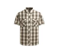Kurzarmhemd CAMP DAVID, Herren, Gr. 3XL, Normalgrößen, schwarz wood, Web, Material: 100% Baumwolle, figurbetont normal, Umschlagsaum, Hemden, mit Klappentaschen (35007360-XXXL) schwarz wood