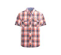 Kurzarmhemd CAMP DAVID, Herren, Gr. XL, Normalgrößen, flame orange, Web, Material: 100% Baumwolle, regular fit normal, normaler Saum, Hemden, mit Brusttaschen (37867959-XL) flame orange