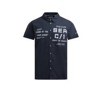 Kurzarmhemd CAMP DAVID, Herren, Gr. M, Normalgrößen, blau, Web, Material: 100% Baumwolle, regular fit normal, Umschlagsaum, Hemden, mit Kentkragen (99326667-M) blau