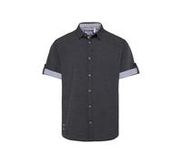 Camp David Herren Kurzarmhemd mit Webstreifen Black M