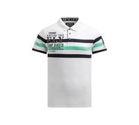 Poloshirt CAMP DAVID, Herren, Gr. 3XL, weiß, Piqué, Material: 100% Baumwolle, bedruckt, bestickt, regular fit normal, hoch geschlossener Ausschnitt, eingesetzt Rippbündchen, Shirts, mit Stickerei (664