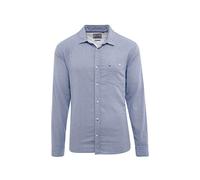 Camp David, Herren Langarm Hemd Popeline Ohne Stretch Grey Meliert M