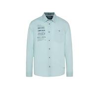 Camp David Herren Langarmhemd mit Webstruktur Sea Mint 4XL